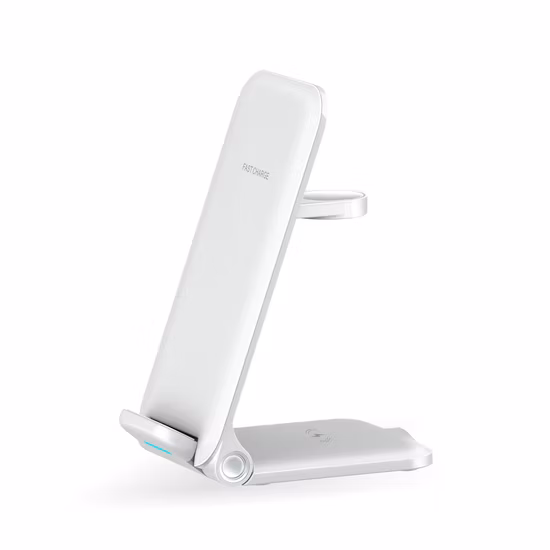 Factory Foldable Holder Folding Wireless Charging Station 15W Cell Phone Charger
