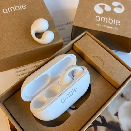 Cross-Border Ambie New Bone Conduction Bluetooth Earphones Painless and in-Ear Ultra-Long Battery Life Ear Clip Earphones Neutral Wholesale