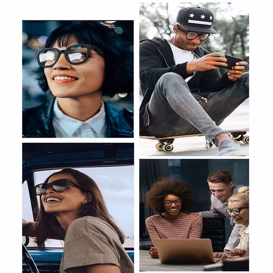 Smart Glasses Hands Free Calling Music Audio Sports Eyewear Ky Wireless Bluetooth Glasses with Microphone