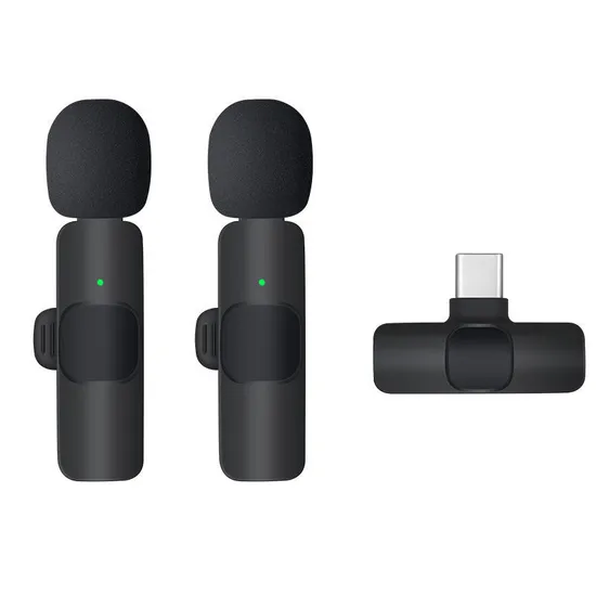 Smallrig W60 Wireless Microphone for Phone, Smartphone and Cameras, Wireless Lavalier Mic with Dual Channel Noise Reduction Gain Control for Vlogging