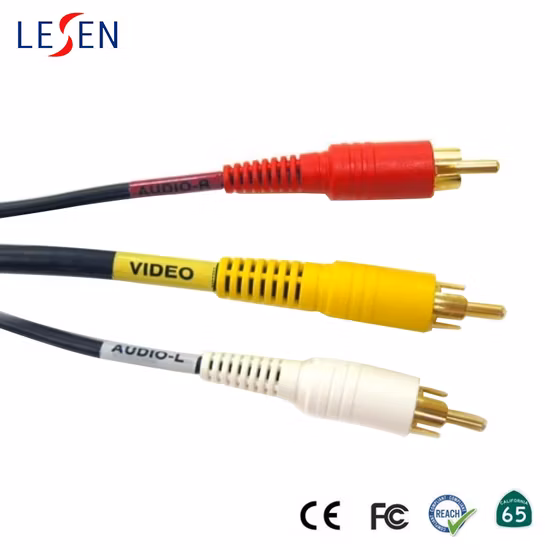 Rac Composite Video and Audio Cable