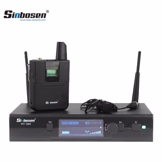 Sinbosen UHF Digital Wireless Microphone Ewd1 626-668 MHz Handheld Lavalier Microphone